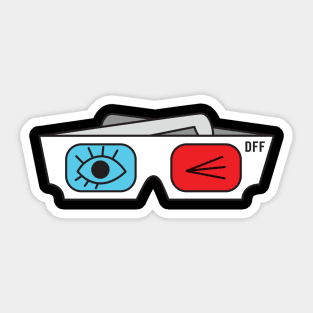 3-D Specs Sticker